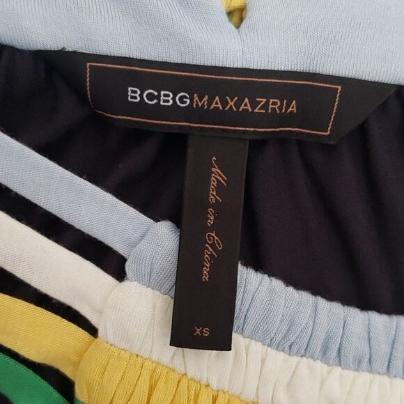 Bcbgmaxazria Navy Striped Tank Top - Picture 6 of 8